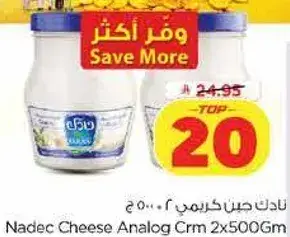 نادك جبن كريمي ٢×٥٠٠ جرام