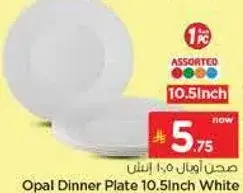 صحن اوبال 10.5 انش ابيض