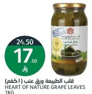 قلب الطبيعه ورق عنب 1 كغم
