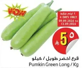 قرع اخضر طويل