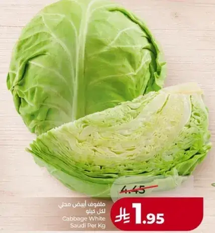 ملفوف ابيض سعودي لكل كيلوجرام