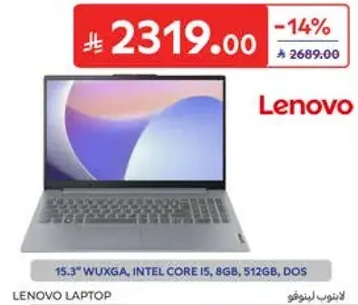 15.3" WUXGA, INTEL CORE I5, 8GB, 512GB, DOS