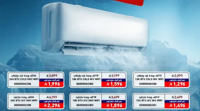 Air Conditioner, various BTU options.