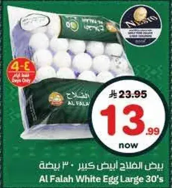 Al Falah White Egg Large 30's