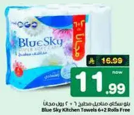 Blue Sky Kitchen Towels 6+2 Rolls Free