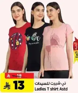 Ladies T shirt Astd
