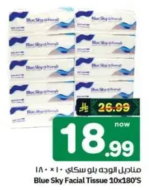 Blue Sky Facial Tissue 10x180'S