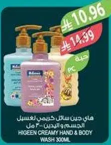Higeen Creamy Hand & Body Wash 300ml