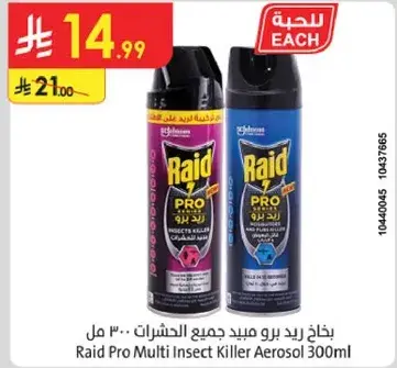 Raid Pro Multi Insect Killer Aerosol 300ml