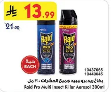 Raid Pro Multi Insect Killer Aerosol 300ml