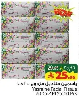 Yasmine Facial Tissue 200 x 2 PLY x 10 Pcs