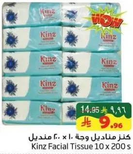 Kinz Facial Tissue 10 x 200