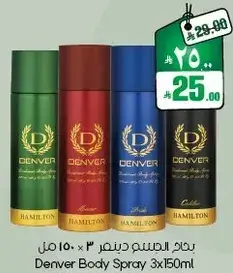 بخاخ الجسم دينفر 3 × 150 مل