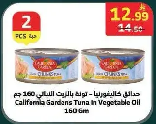 California Gardens Tuna in Vegetable Oil 160Gm