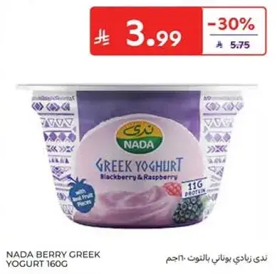 ندي زبادي يوناني بالتوت 160 جم