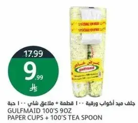 Gulfmaid 100's 90Z Paper Cups + 100's Tea Spoon