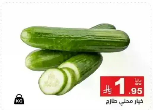 Fresh local cucumbers