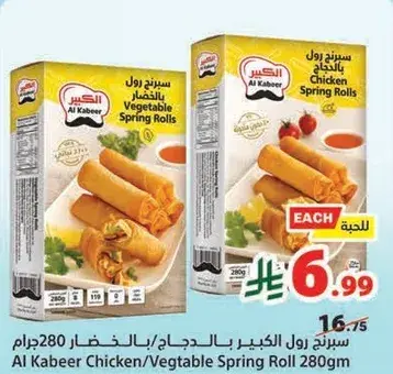 Al Kabeer Chicken/Vegetable Spring Roll 280g