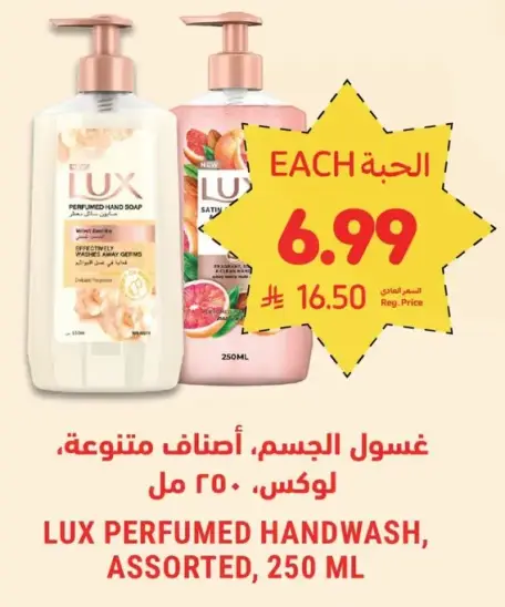 غسول الجسم، اصناف متنوعه، لوكس، 250 مل.