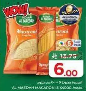 Al Maedah Macaroni 5x400Gm Assorted