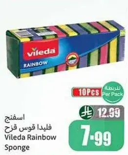Vileda Rainbow Sponge 10 Pcs