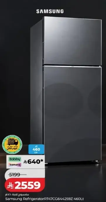 ثلاجه سامسونج RT47CG6442S9Z سعه 460 لتر