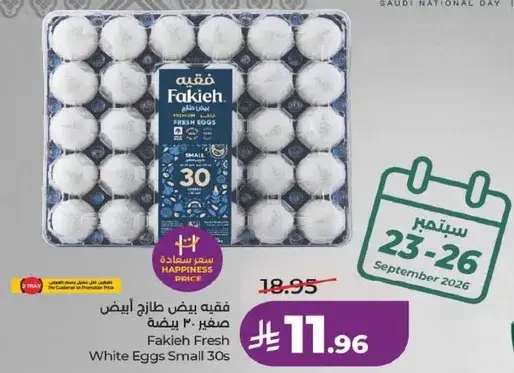 فقيه بيض طازج ابيض صغير 30