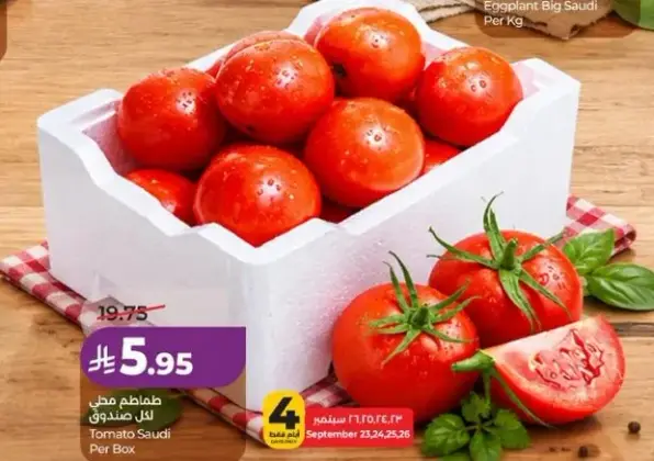 طماطم سعودي لكل صندوق