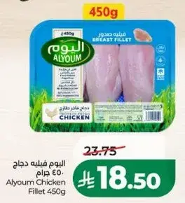 اليوم فيليه دجاج 450 جرام