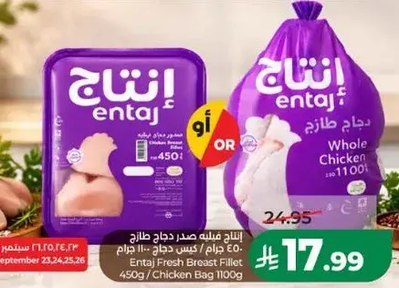 انتاج صدر دجاج طازج 450 جرام