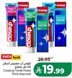 CloseUp Tooth Paste 75ml Assorted