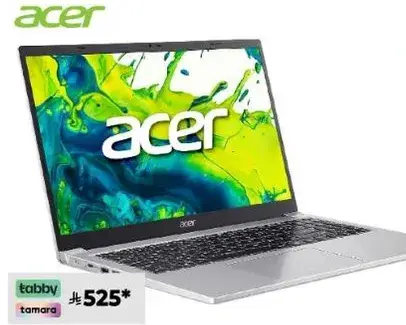 Acer Laptop with 8GB RAM and 256GB SSD.