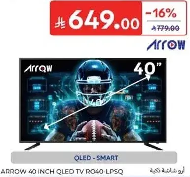 ARROW 40" QLED Smart TV.
