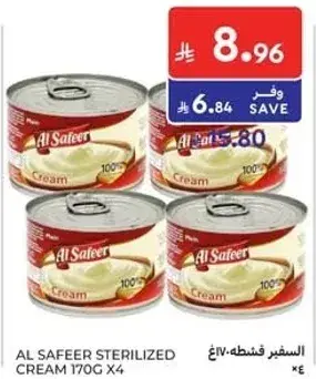 Al Safeer sterilized cream, 170g x 4.