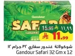 Gandour Safari Chocolate 32g x 12 Pcs