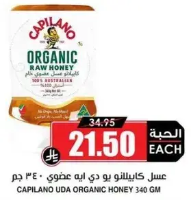 Capilano UDA Organic Honey 340 GM
